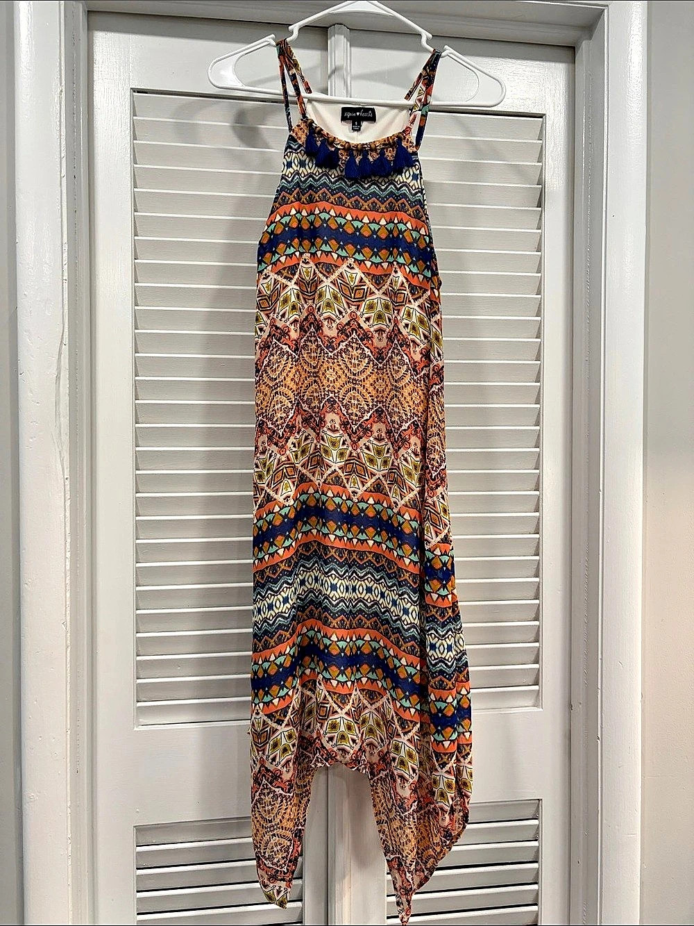 sequin hearts Women'Small Geometric Maxi Dress Size Small Like New